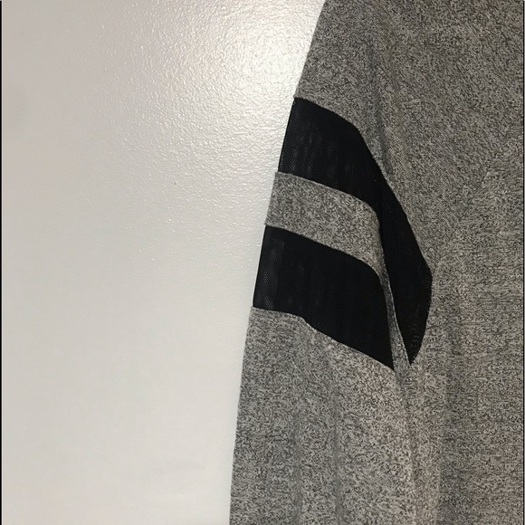 H&M Divided Long Sleeve Varsity Striped Mesh (S) - Picture 3 of 3